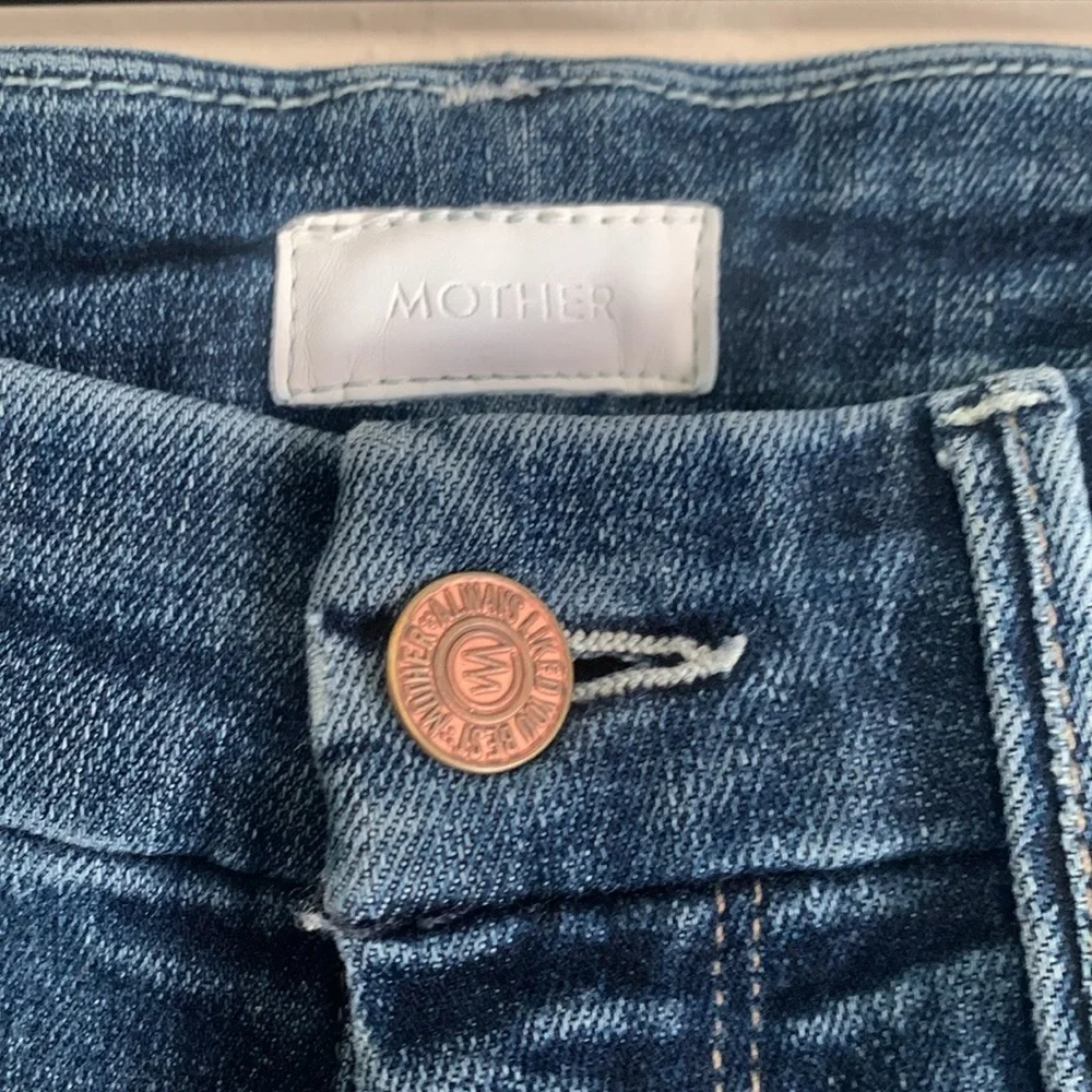 MOTHER High Waisted Looker Crop in Bake Sale Brawl size 26 - Picture 5 of 9